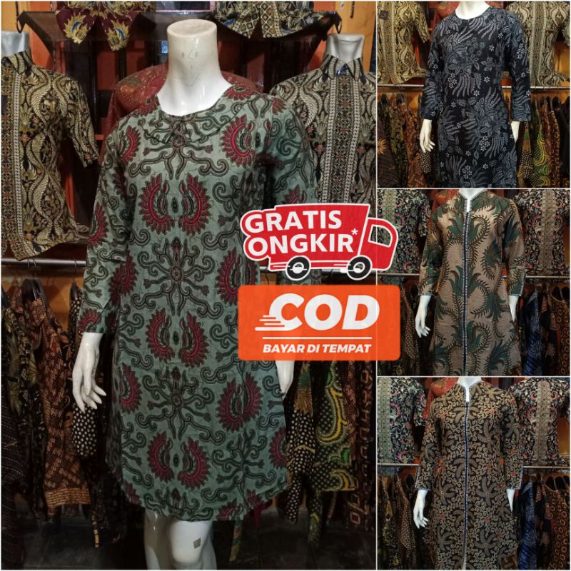 BAJU TUNIK BATIK | ATASAN TUNIK BATIK | TUNIK BATIK TERBARU
