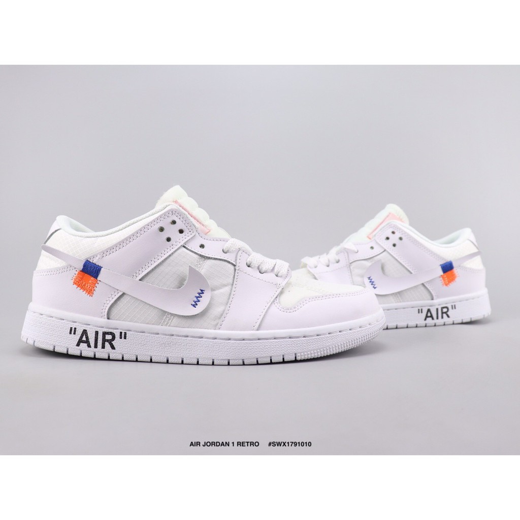 white air jordans low top