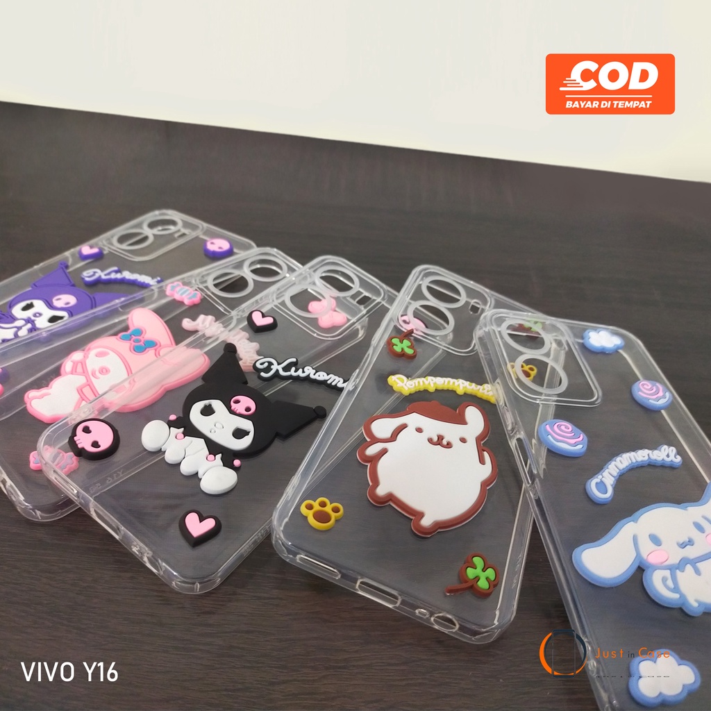 Softcase Bening Clear Case Macaron Motif Timbul 3D SAMSUNG A13 4G Lucu Dan Kekinian Bisa Semua Tipe HP