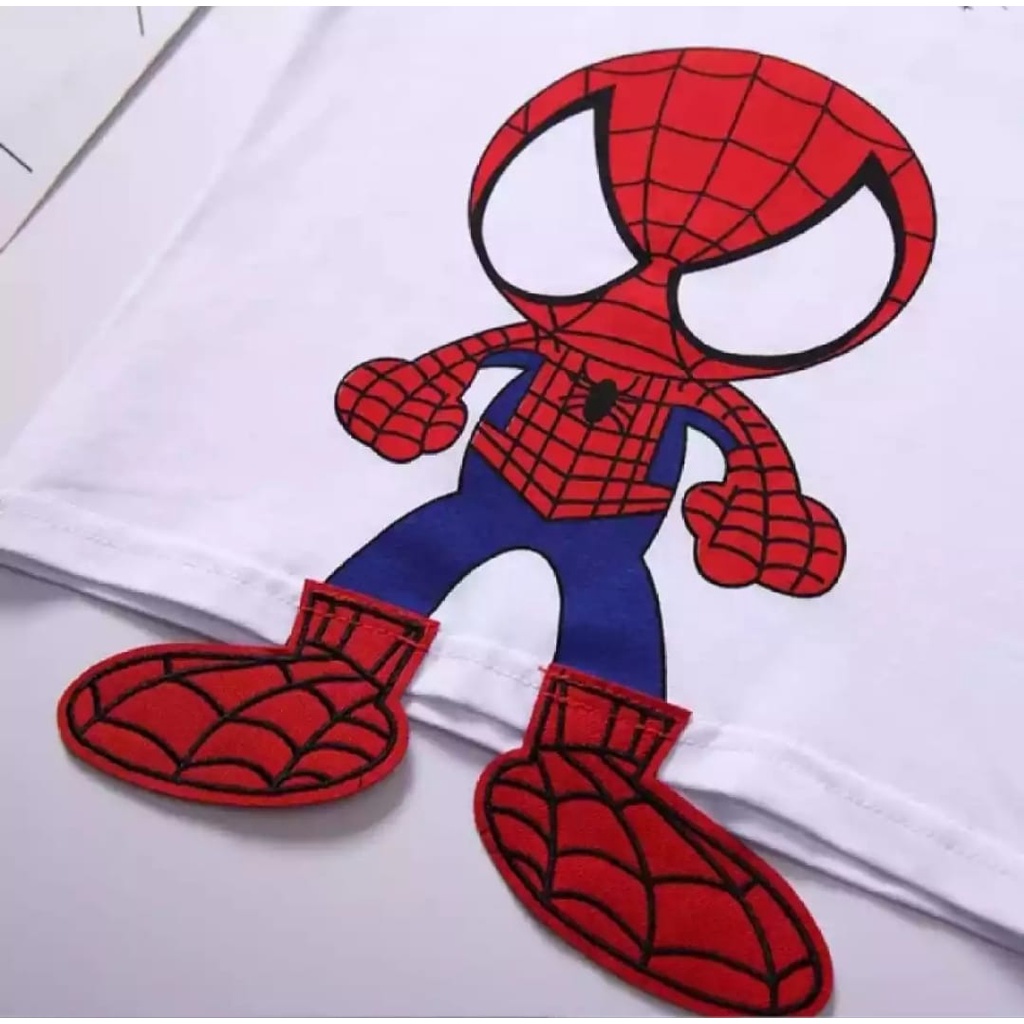 SETELAN BAJU ANAK LAKI LAKI MOTIF SPIDERMAN SIZE 1-5 TAHUN BAHAN KATUN PREMIUM LEMBUT/ SETELAN BAJU SPIDERMAN ANAK/ BAJU SPIDERMAN ANAK LAKI LAKI/ SETELAN BAJU ANAK COWO SPIDERMAN/ SETELAN BAJU ANAK TERBARU