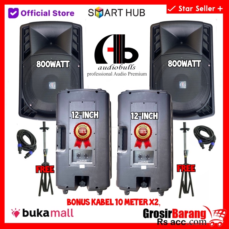 Speaker sound pasif Ab pro smart Rcf 12inch original cafe panggung