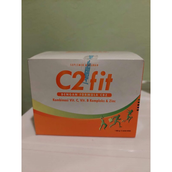 C2fit kombinasi vit.C vit. B kompleks & zinc (1box 12 catch cover)