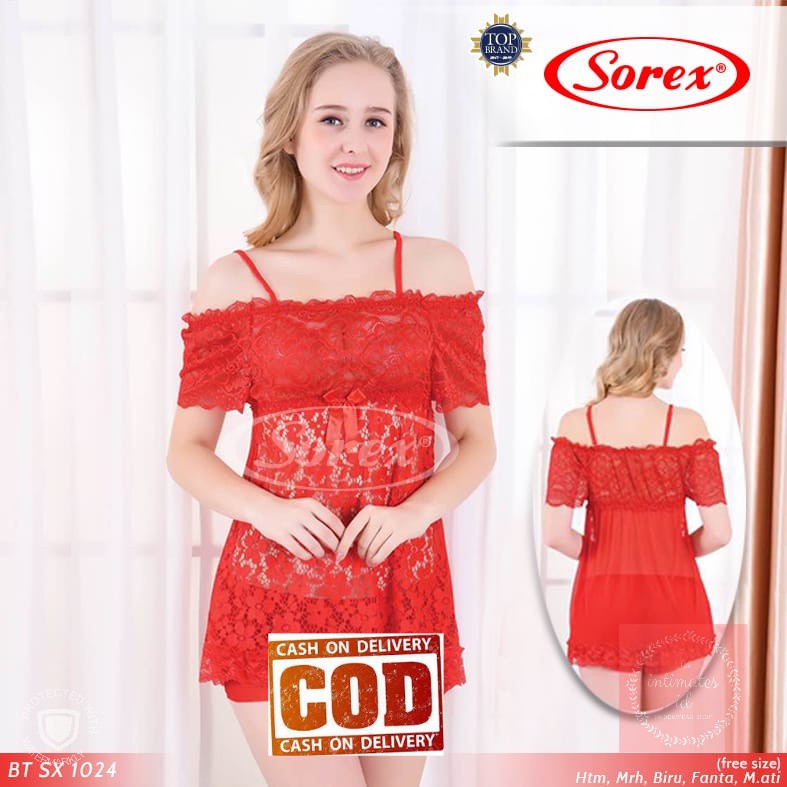 Lingerie Sexy SOREX SX 1024 - Baju Tidur Transparan Sorex