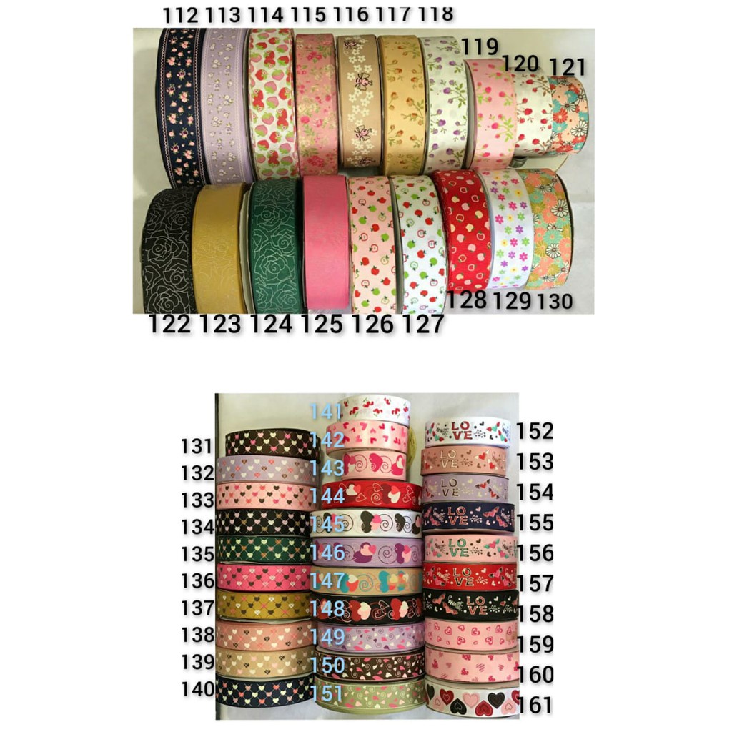 1 Yard  - PITA KADO HAMPERS | PITA JEPIT  BANDO  | PITA SATIN MOTIF 3,8 CM