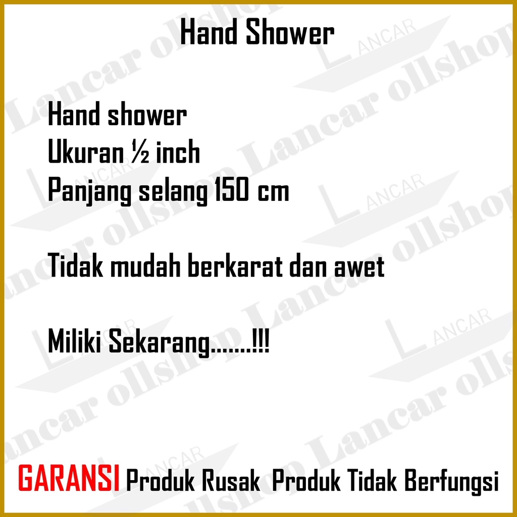 Hand Shower / Shower Kamar Mandi