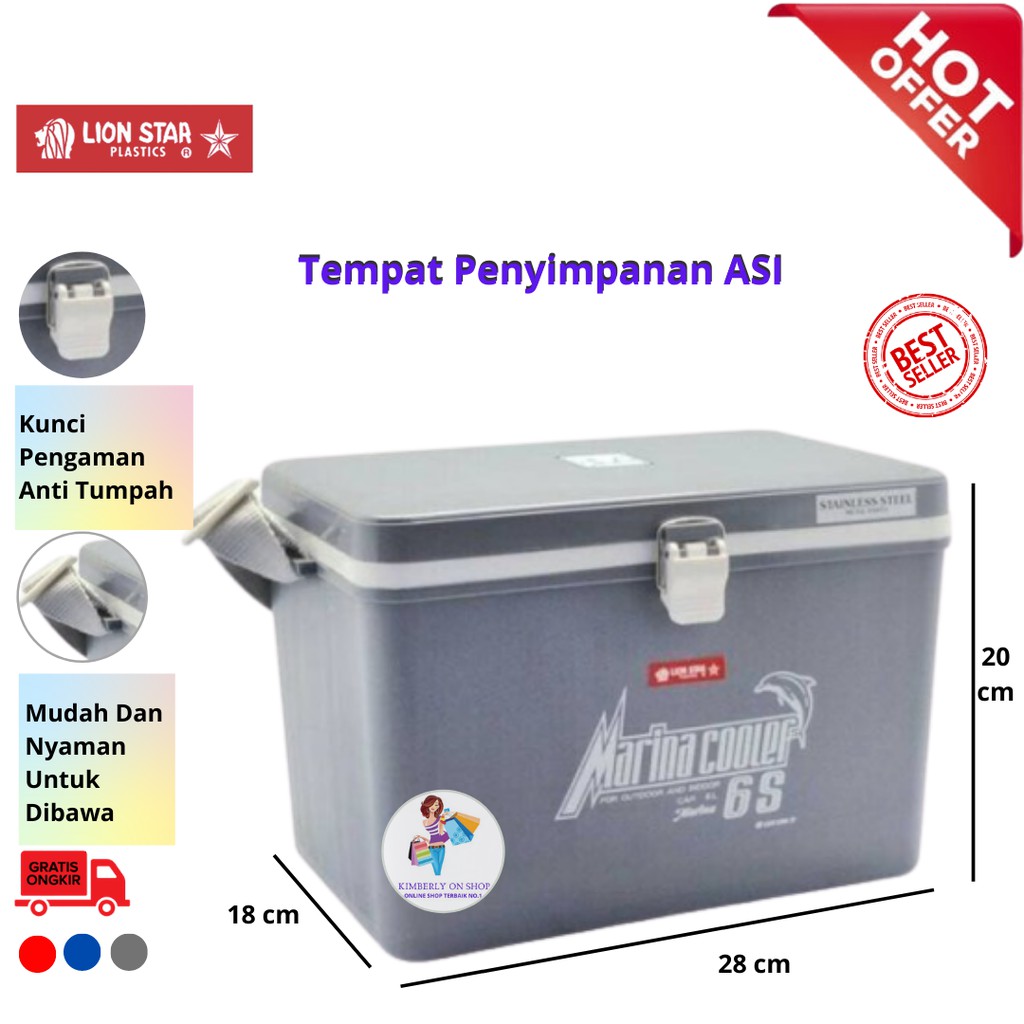 Kimberlyonshop Tempat Penyimpanan ASI 5.5 Liter Lion Star