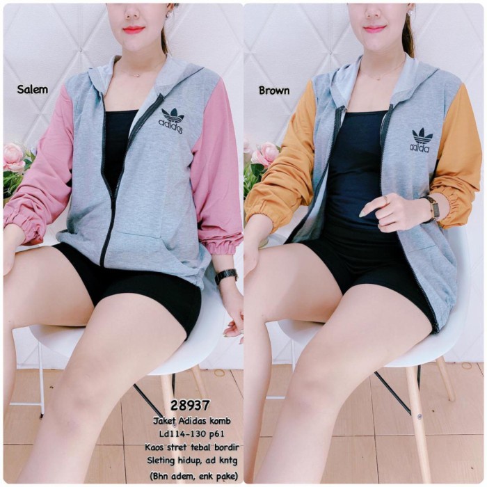 Jaket Wanita Jaket kaos topi wanita impor(X8S3) BAHAN PREMIUM Jaket Parasut Jaket Wanita Trendy BISA