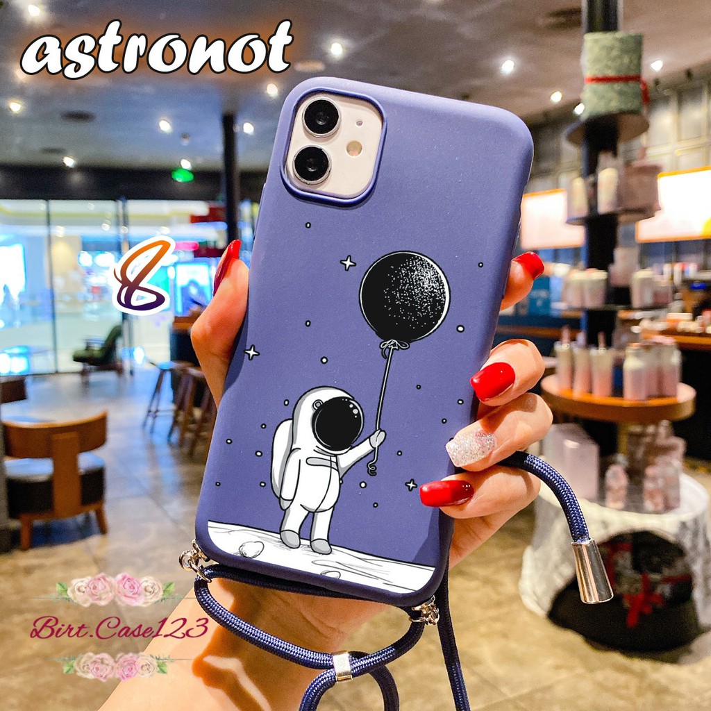 Softcase Slingcase Tali Lanyard Candy ASTRONOT Samsung A6 J8 A6+ A8 A8+ M10 A10 A70 A70s BC3074