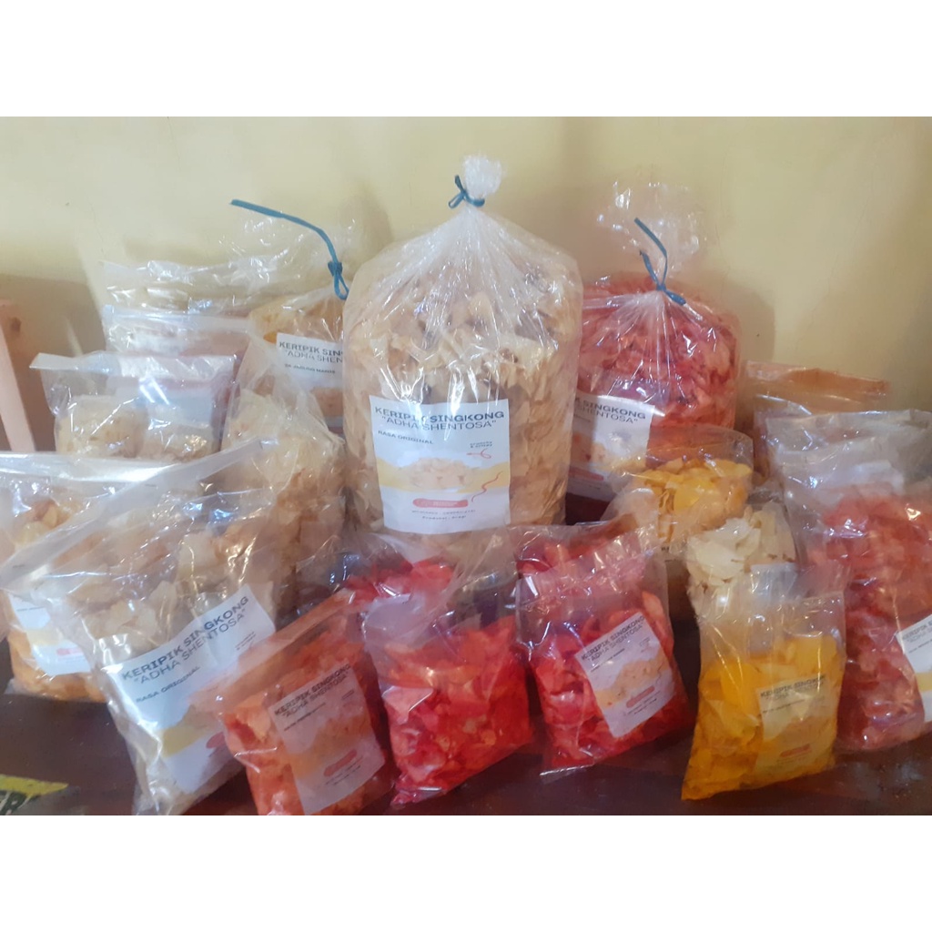 

Snack Kiloan - Keripik Singkong 1 bal 2kg Varian Rasa