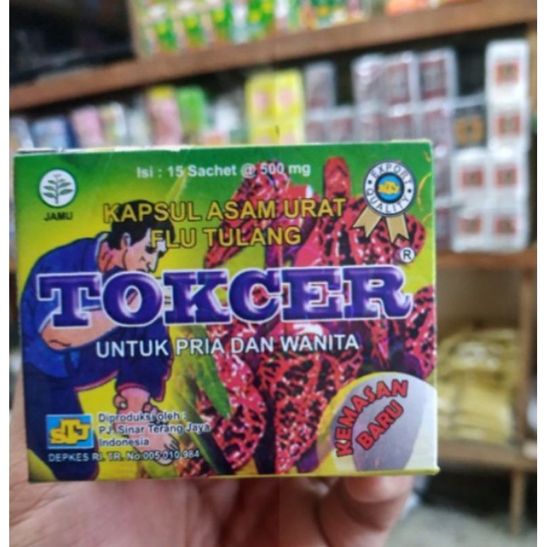 Tokcer Kapsul Asam Urat Pegal Linu Original