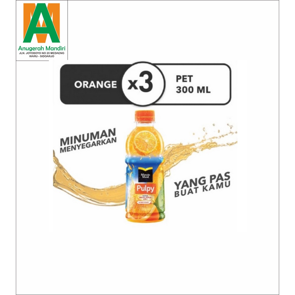 

PULPY ORANGE 300ML X 3 BOTOL