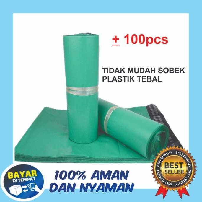 

BARU TERMURAH Plastik Packing Polymailer ukuran 25x35 cm Isi 100 PCS HIJAU