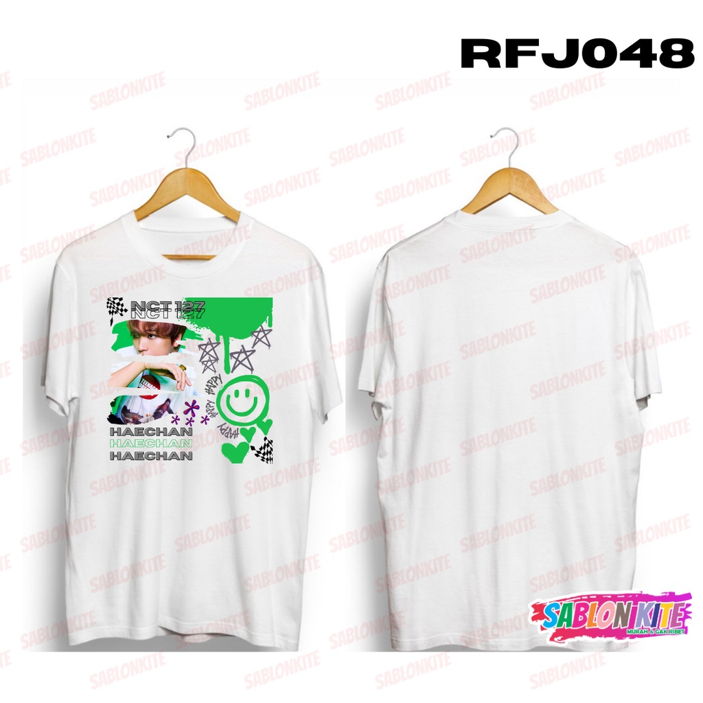 MURAH!!! KAOS NCT 127 HAECHAN STICKER PAINT RFJ048 COMBED 30S