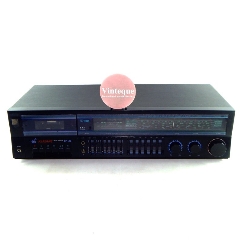 Tape Deck Radio Amplifier Vintage Antik Tens OP-45 Japan