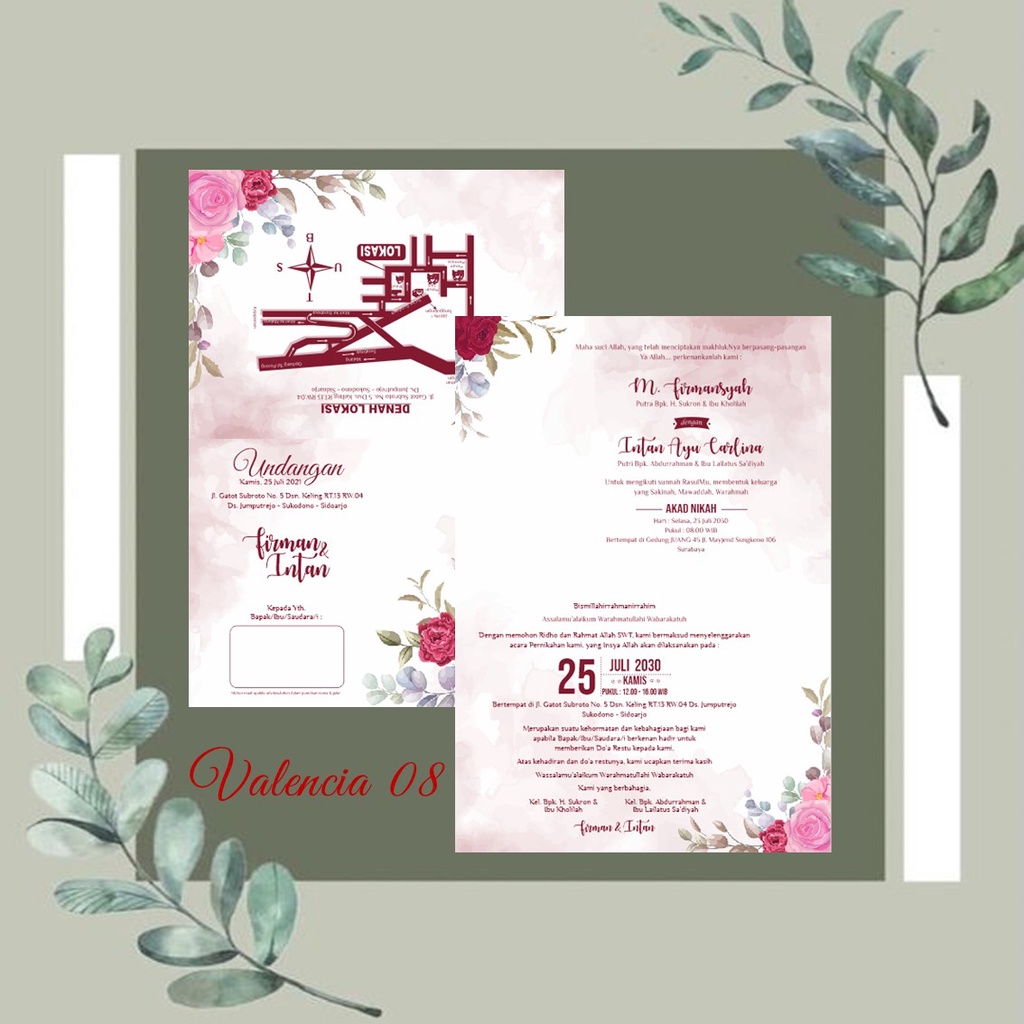 Valencia 08 Undangan Pernikahan Murah valencia