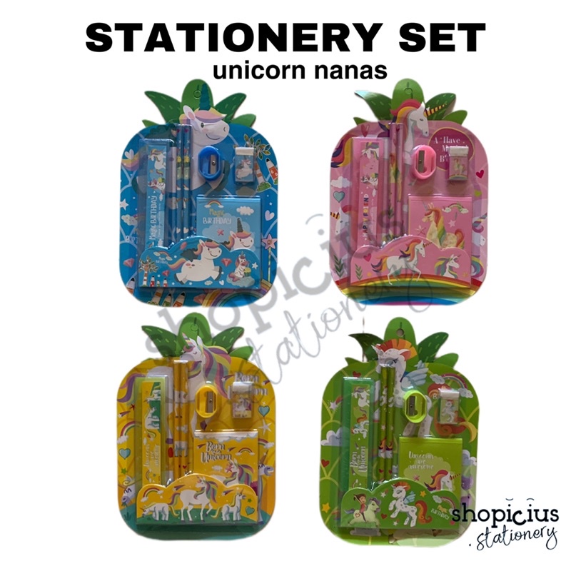 

Stationery Set Study Set Nanas UNICORN
