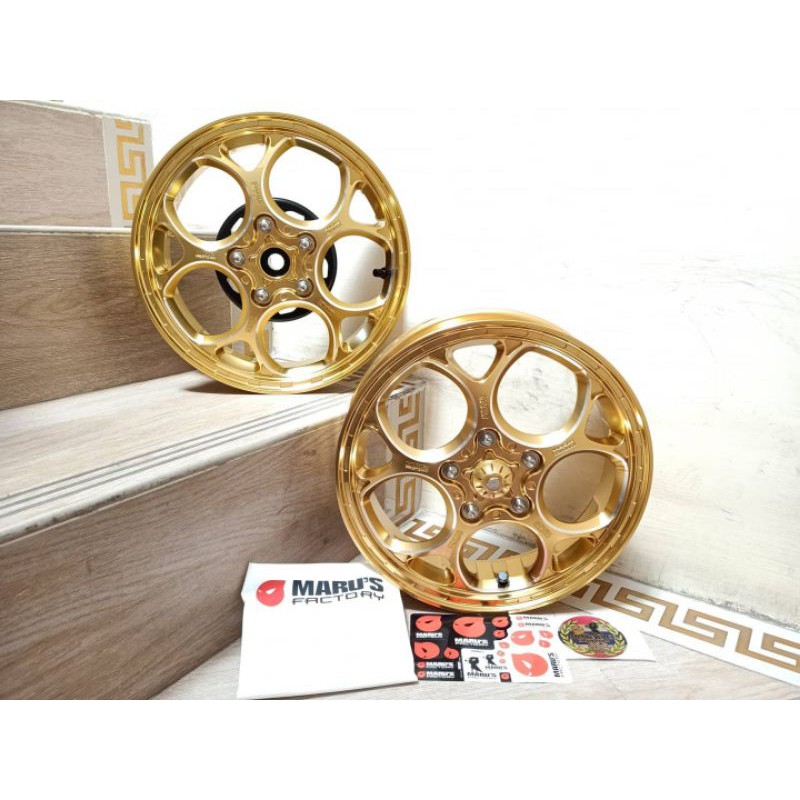 velg marus W252 gold ring 12 vespa sprint primavera bkn luigy zelioni fly piaggio