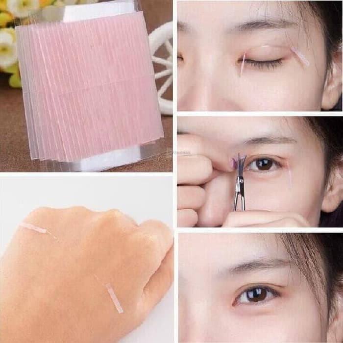 DESJ invisible double eyelid sticker selotip lipatan mata stiker scot