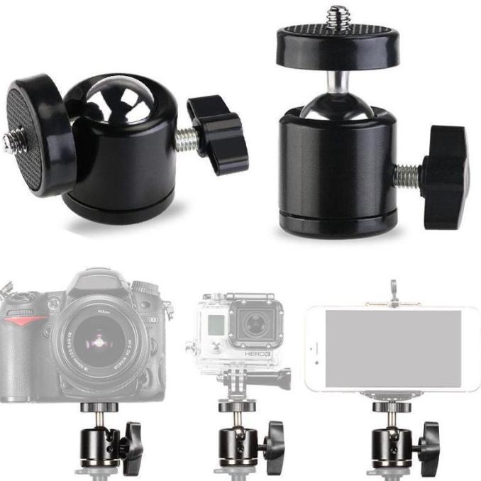 Produk Mini Ball Head Tripod Holder Baut Kamera - Ballhead Screw Tripod Hp Limited