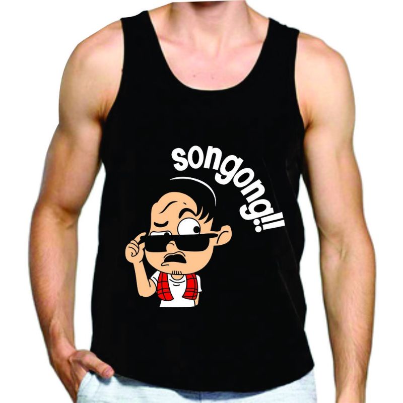 Singlet pria sablon gambar keren