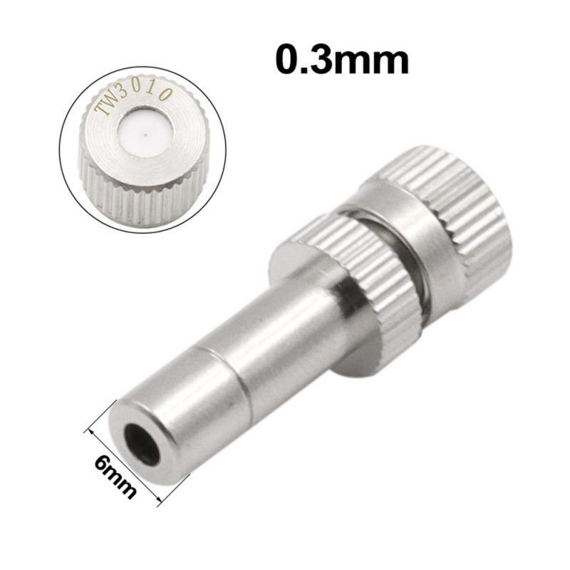 Mist Nozzle Kabut Bahan Stainless Ukuran 0,3 0.3 mm  untuk Bilik Desinfektan Rumah Jamur Kandang Aya