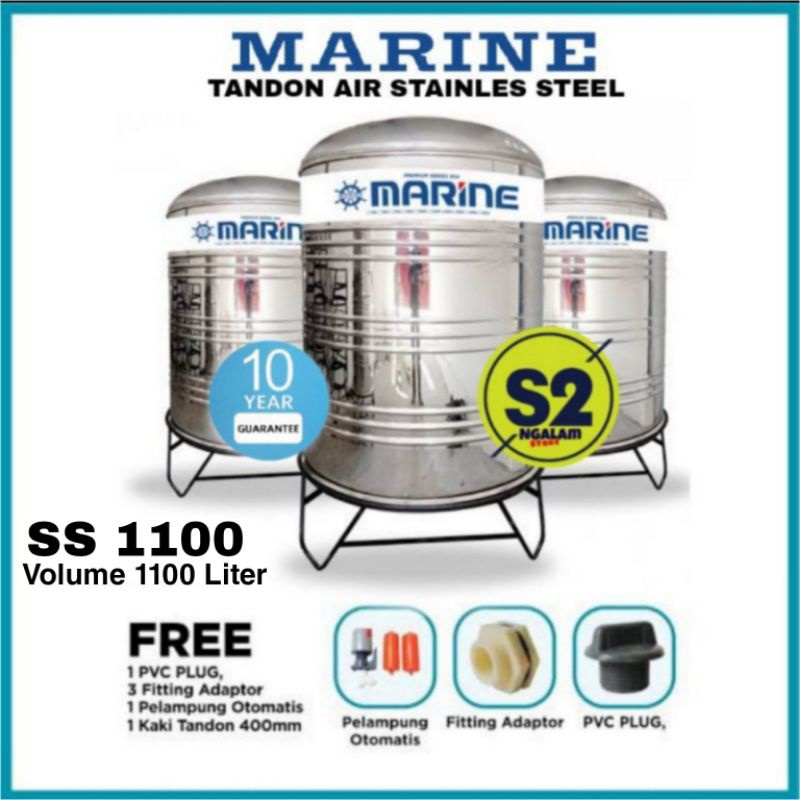 Tandon Air /Toren Air /Tangki Air - STAINLESS MARINE SS 1100 (Invoice)