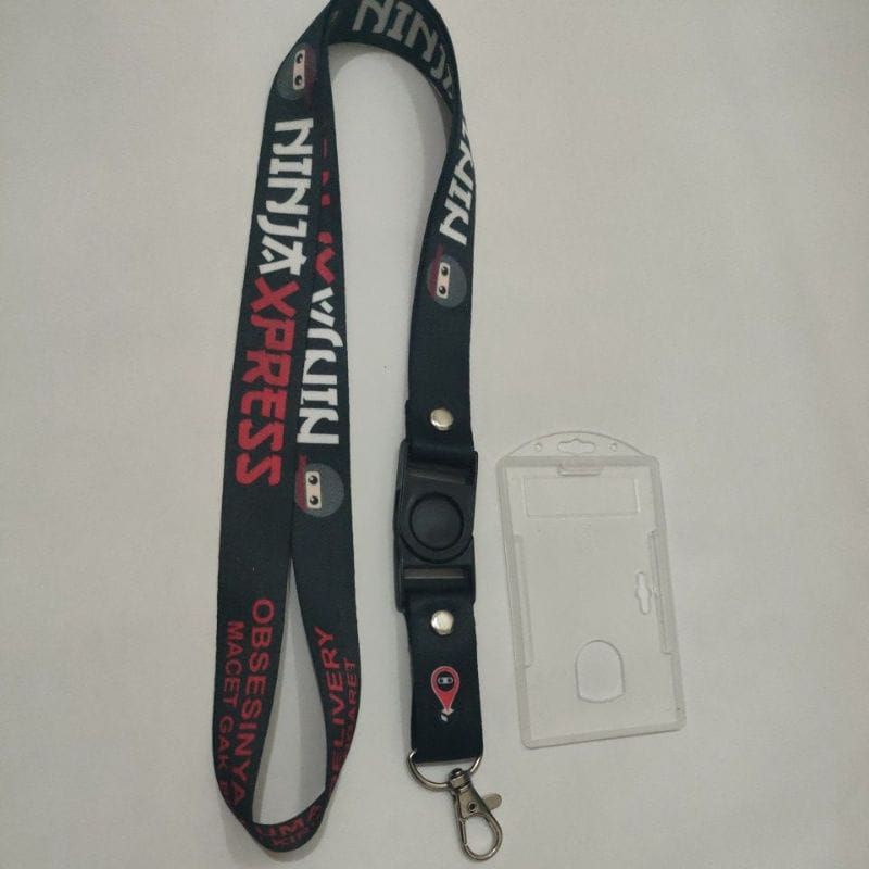 

Tali lanyard gantungan id card ninja expres hitam