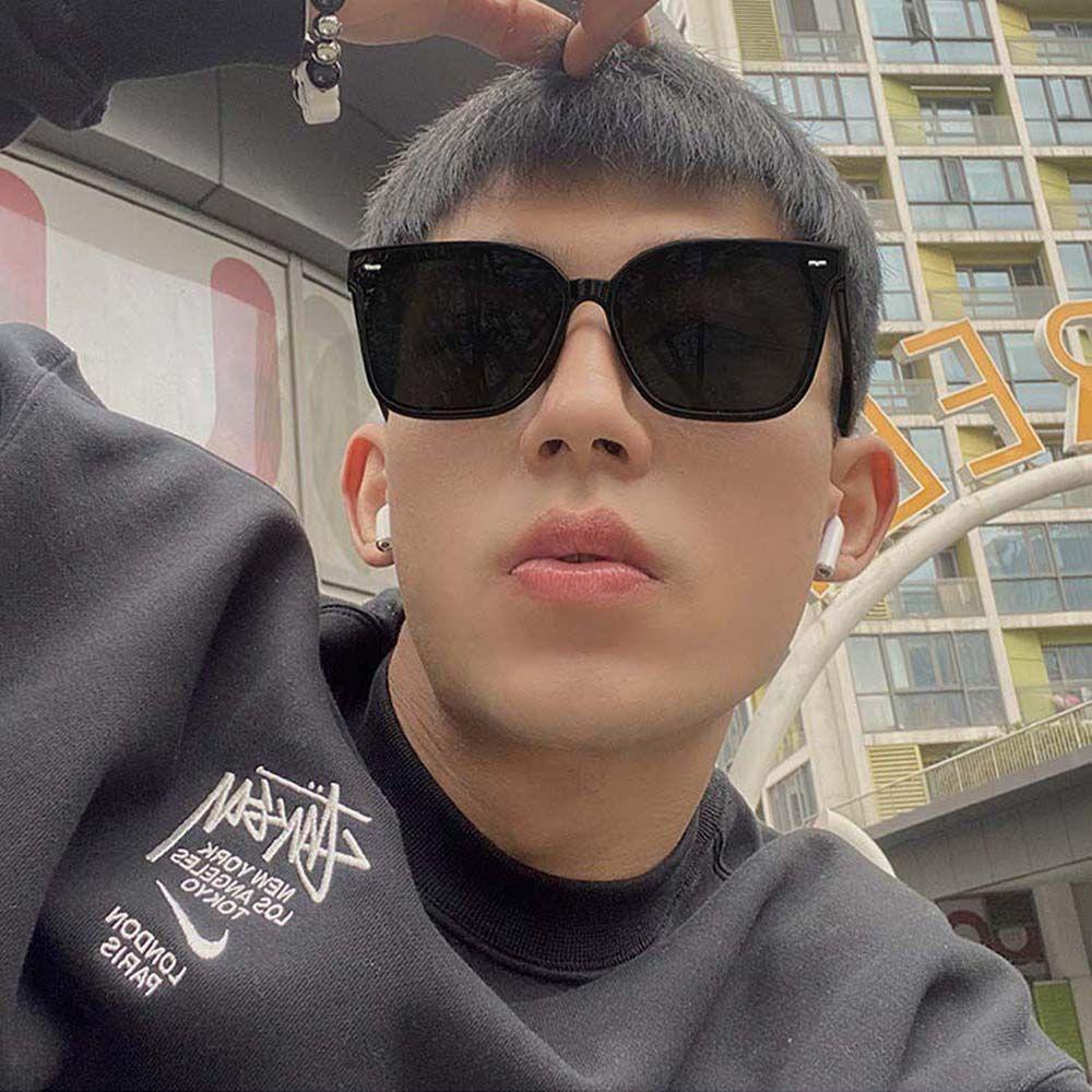 Mxbeauty Kacamata Persegi Merek Desain Vintage Anti-Reflective UV400 Pelindung Mata Musim Panas Kacamata Bingkai Besar Sunglasses