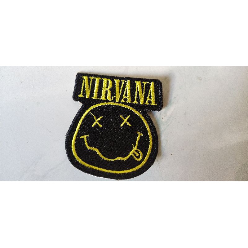 emblem patch bordir nirvana