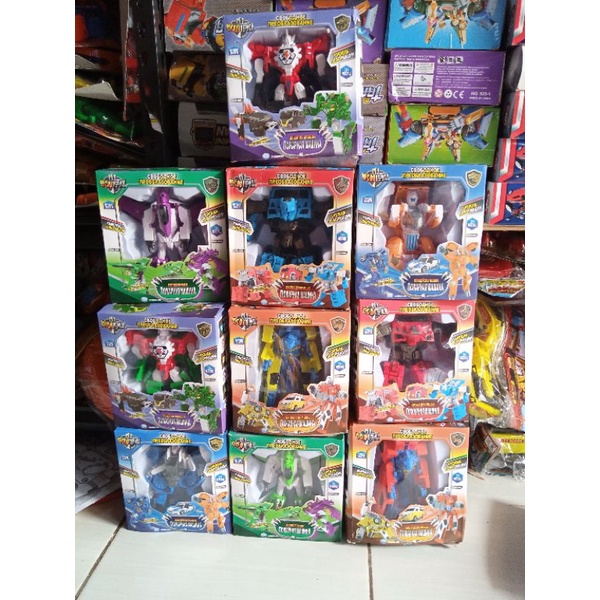mainan robot dragon transformer
