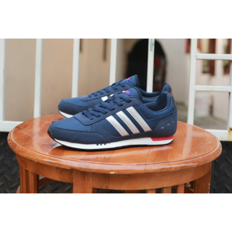 ADIDAS NEO CITY RACER FULL NAVY ORIGINAL
