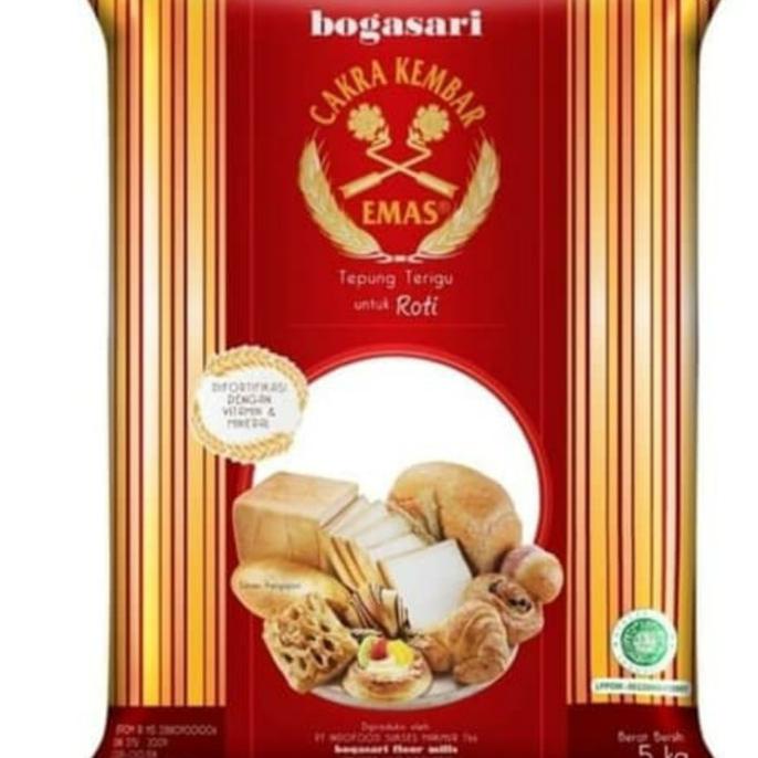 

TEPUNG CAKRA KEMBAR EMAS - UNTUK ROTI ( 5 KG)