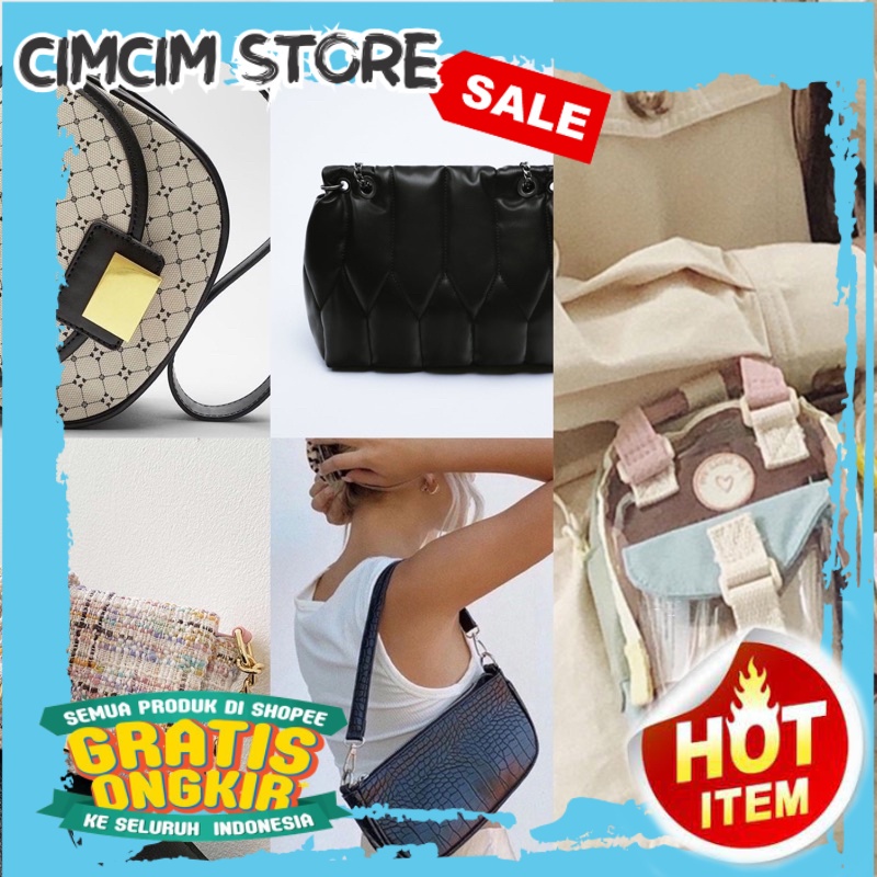 TAS TERBARU TERMURAH / TAS - ZARA Mini Quilted Crossbody Bag and ZARA 90s Shoulder Bag