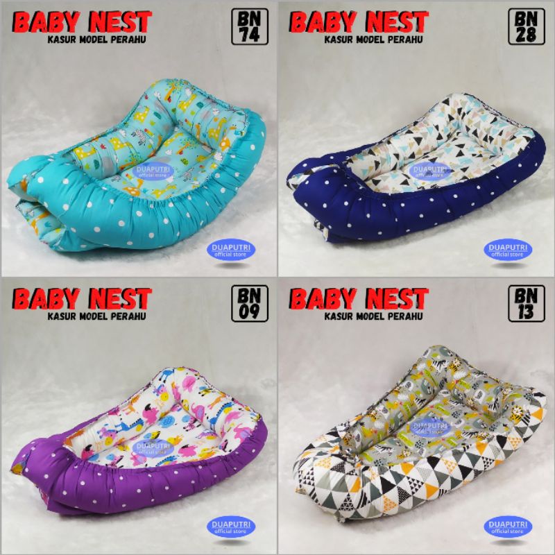 [FREE BANTAL MAHKOTA] baby nest - kasur baby nest - kasur bayi - alas tidur bayi - kasur bayi model perahu