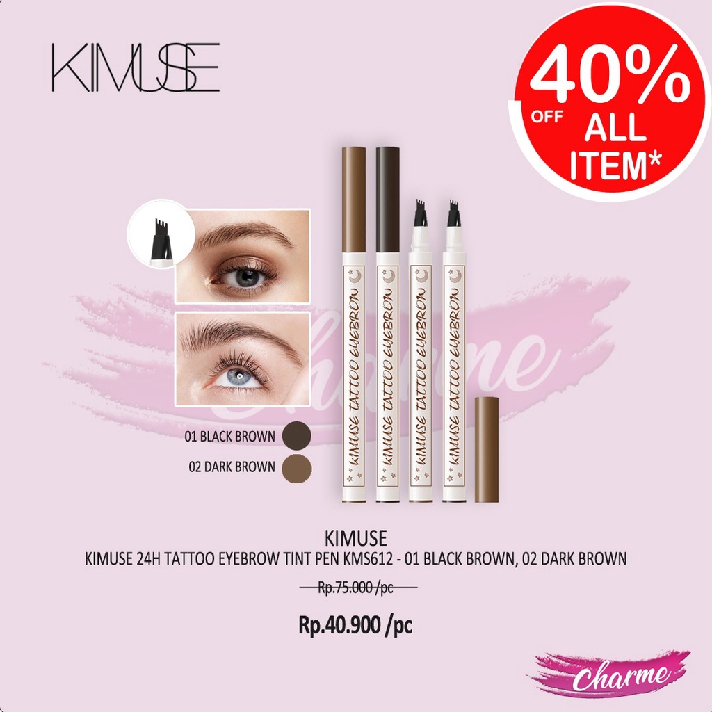 (READY &amp; ORI) Kimuse 24H Tattoo Eyebrow Tint Pen KS612 KS 612