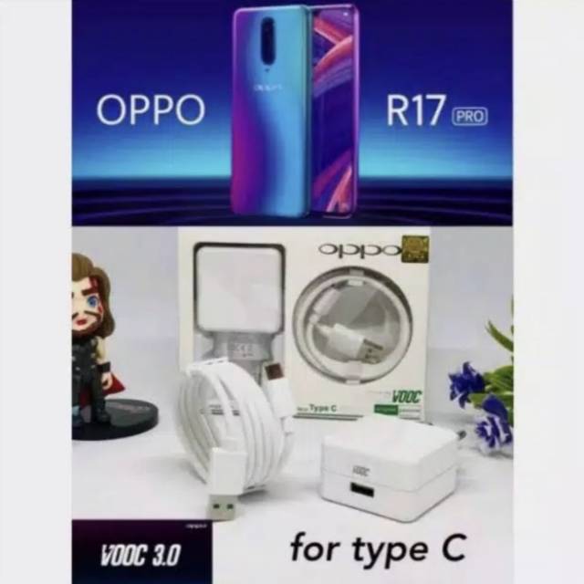 Charger OPPO VOOC R17 Type-C Casan OPPO VOOC R17 USB For Type C