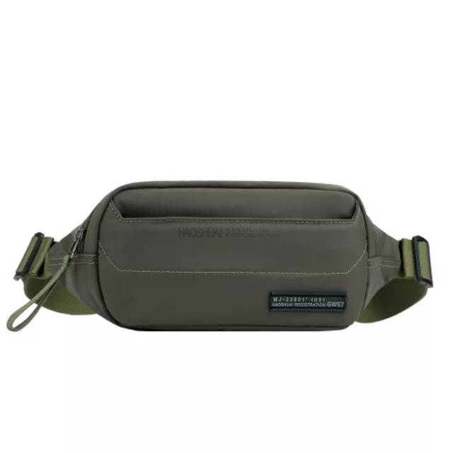 PROMO!!! Waistbag Pria - TRM WATERPROOF LIPAT 1AX802 Oranye. Bisa di Lipat. Parasud Y18 pria Army