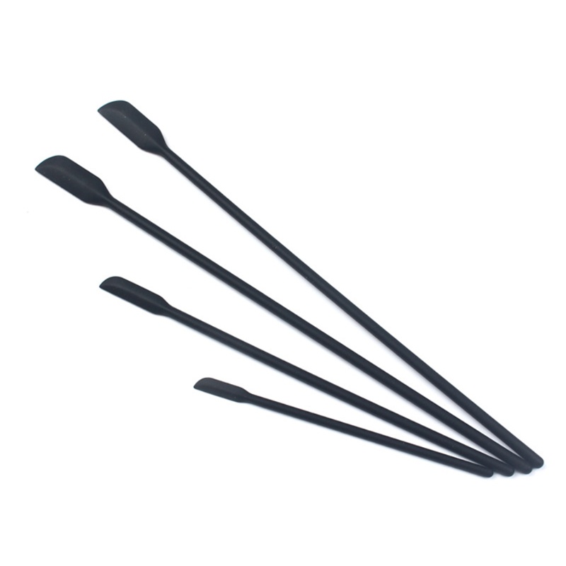 Siy 4x Silicone Mini Spatula Jar Scraper Scoop Tip Spatula Panjang Botol Kosmetik