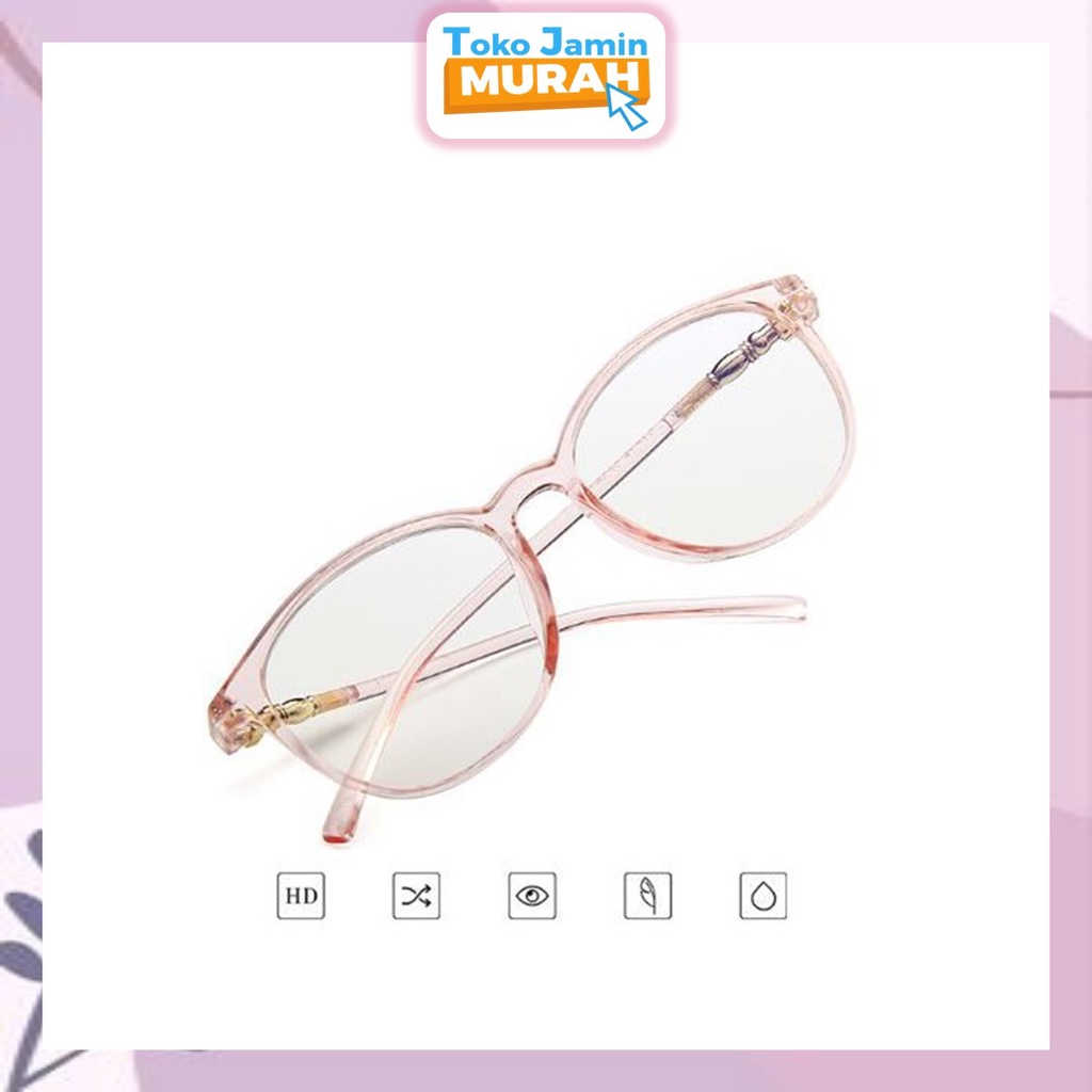 TJM VZ058 Kacamata Anti Radiasi Kacamata Wanita Pria Frame Sunglasses Anti Radiasi Lensa