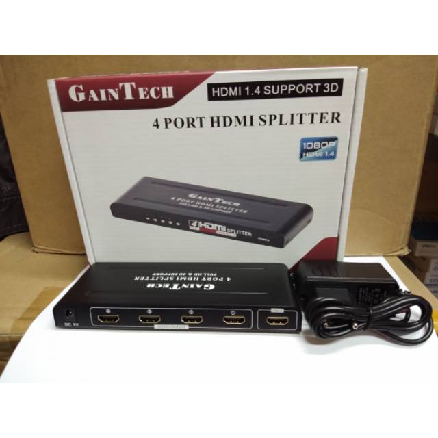 Gaintech HDMI Splitter 4Port 1-4