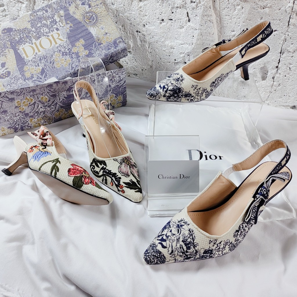 Dr A6063 Flowery Slingback Pump