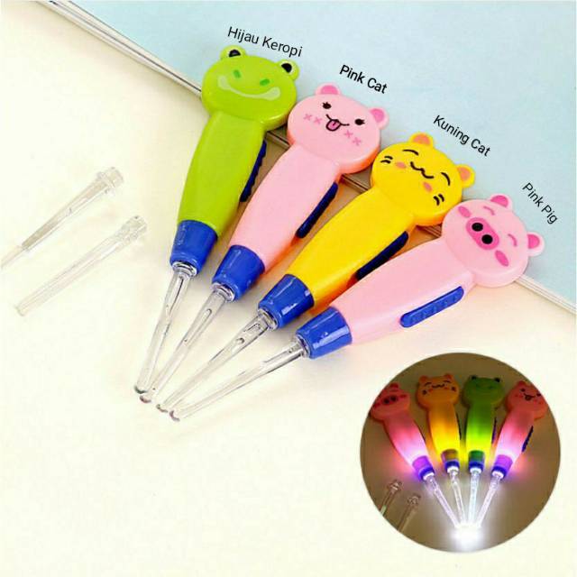 EARPICK LED/EARPICK KARAKTER/PEMBERSIH - KOREK Kotoran Telinga