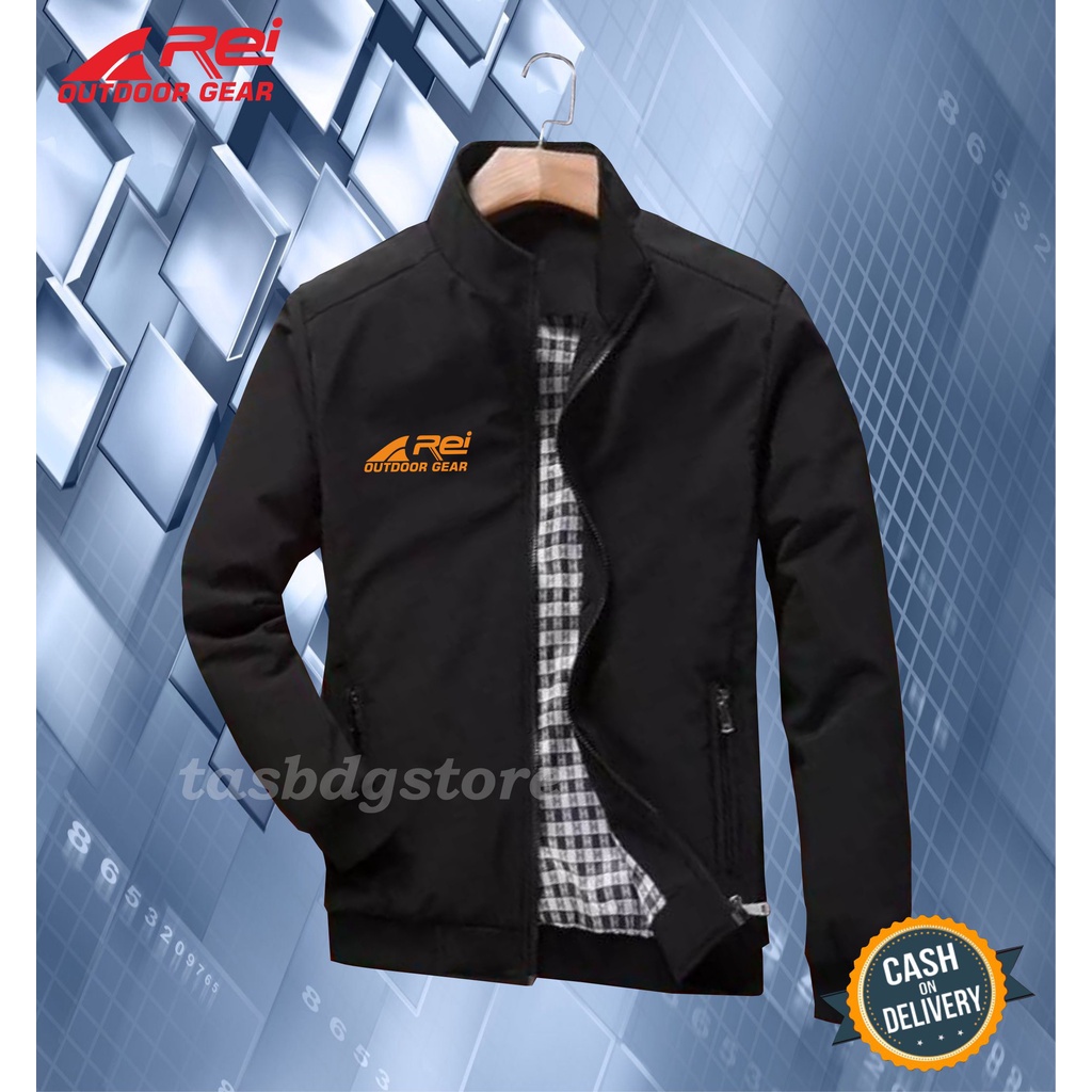 Jaket Bomber Kasual Premium Parasut semi anti air PRIA WANITA REI OUTDOOR