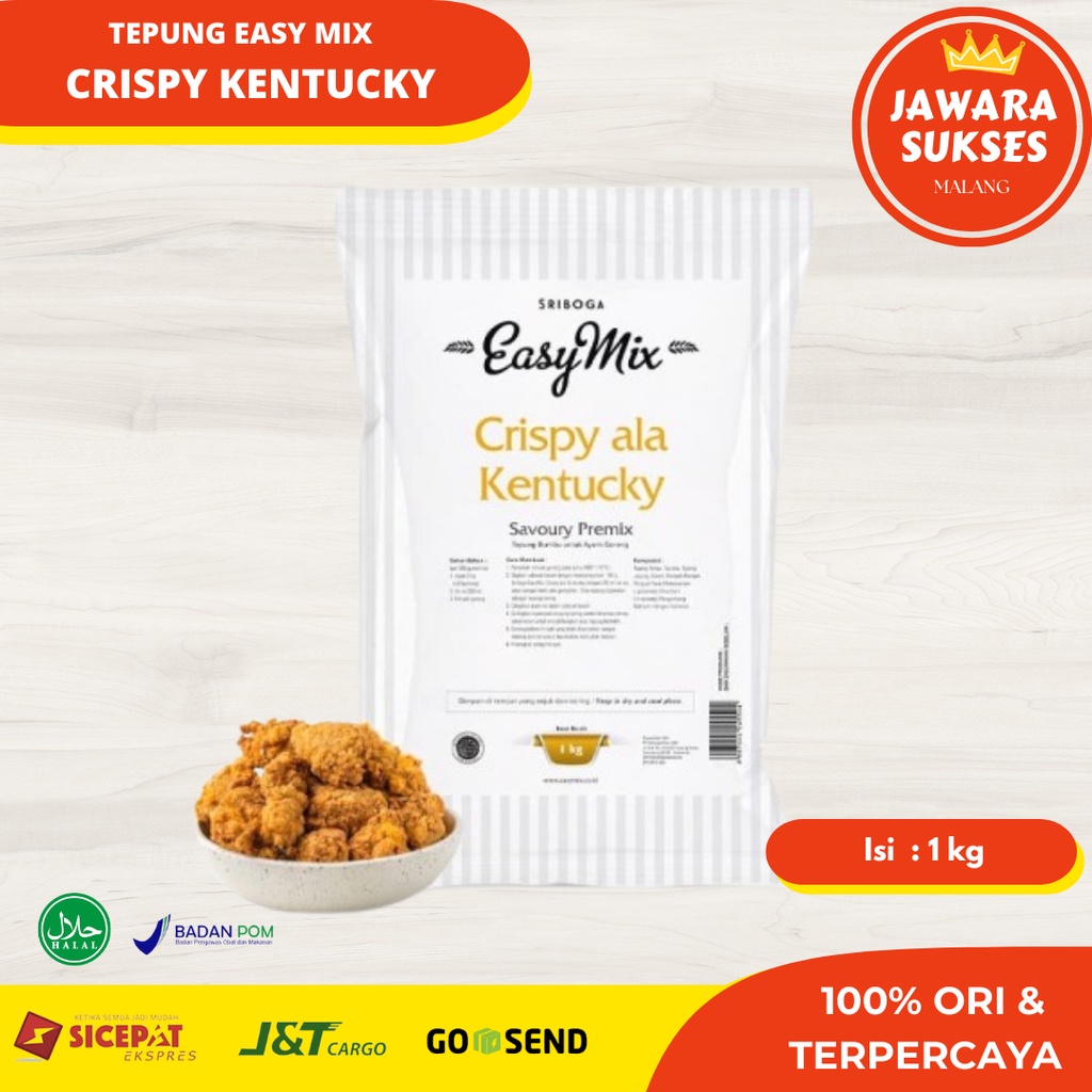 

Tepung Crispy Easy Mix Ala Kentucky | Sriboga Krispy 1Kg HALAL