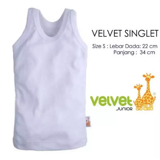 3 Pcs Singlet Velvet Junior | Kaos Dalam Anak &amp; Bayi | Singlet Anak | Kaos Dalam Velvet | Sguna Grosir 3 Pcs