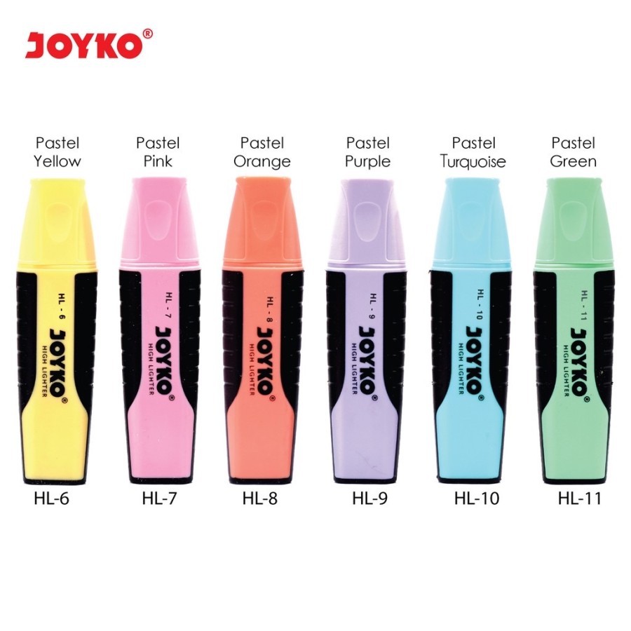 

Joyko HL6 ~ 11 Highlighter / Penanda Pastel Color HL 1Pcs saja