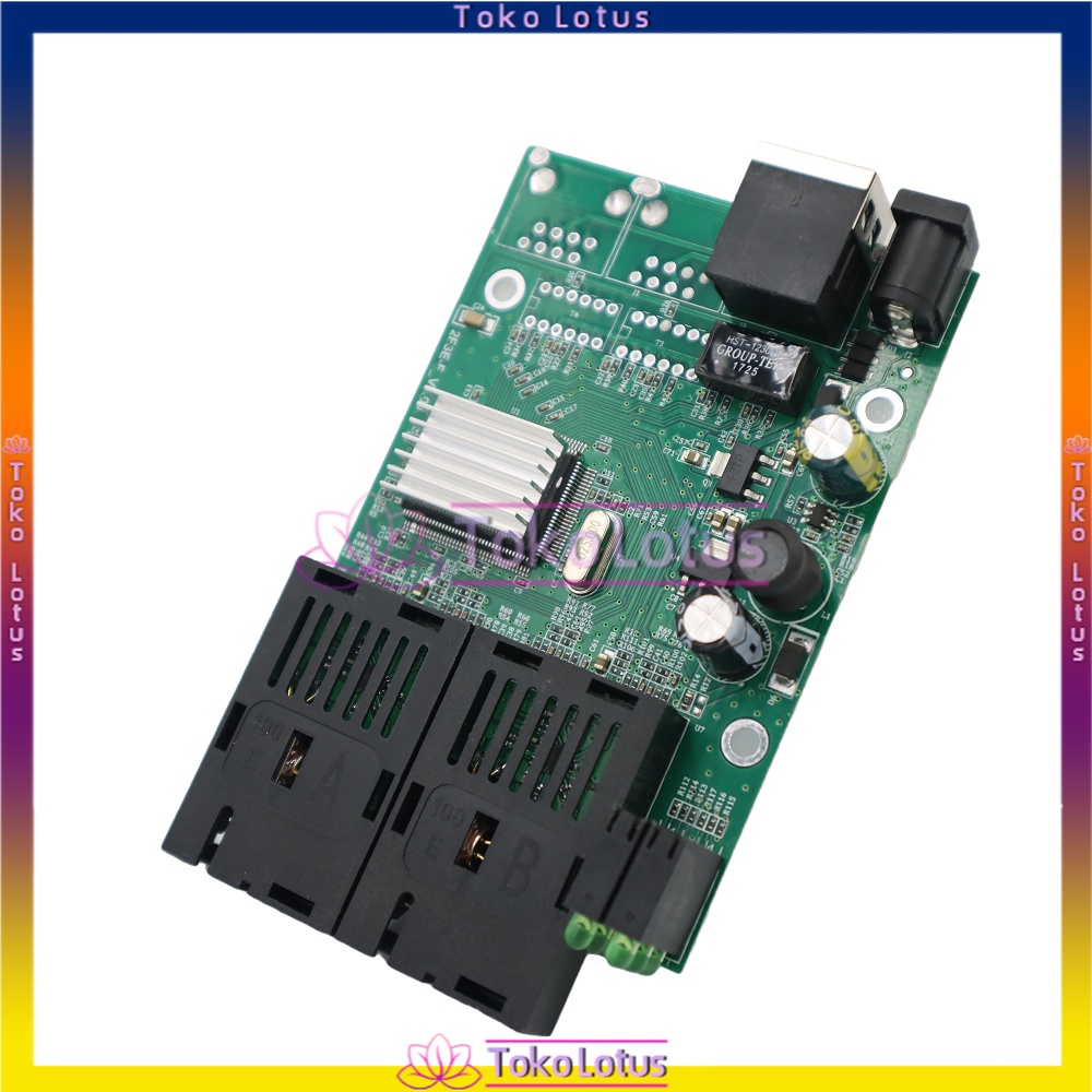 [Support POE] [TERBARU] 2F1E PCB ONLY / DENGAN ADAPTOR 12V2A Media converter AIRPO 2FO 1ETH