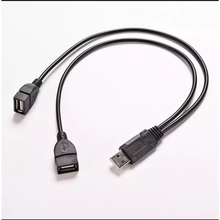 Kabel USB Cabang 1 Male to 2 Female