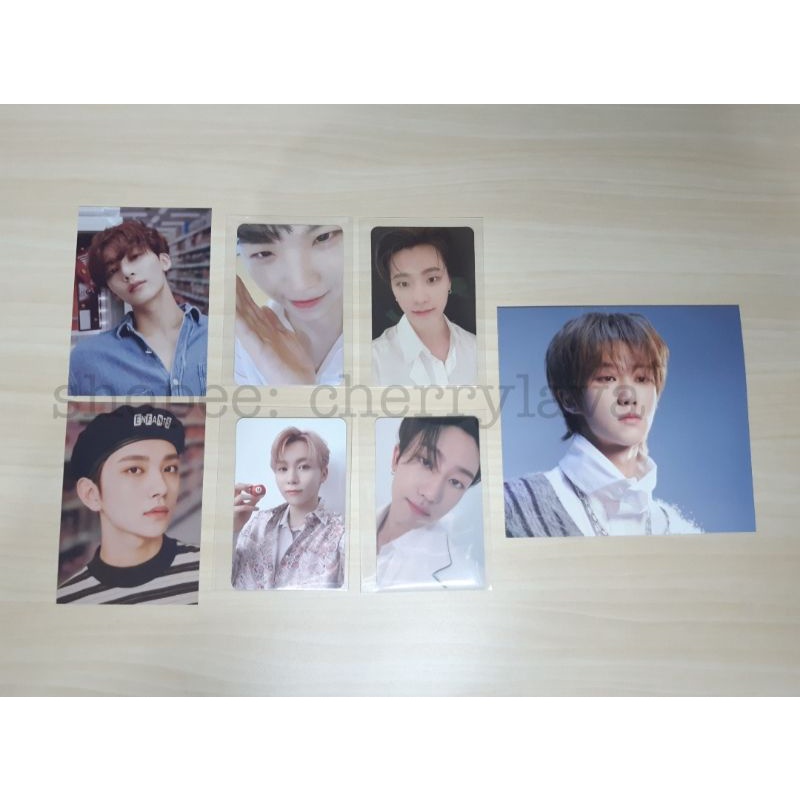 PC Woozi henggarae, PC Dino otherside, PC seungkwan beside, LD the8 PWS r1, Postcard Joshua Jeonghan