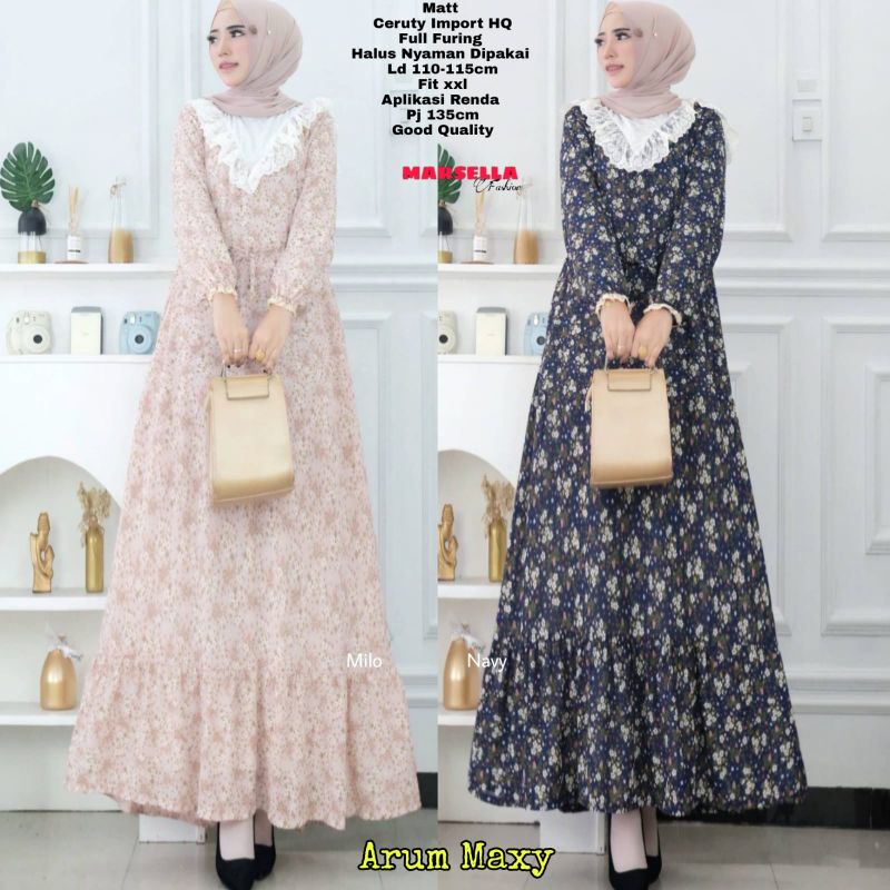 Anindya Marsella Arum Maxy Dres Gamis Original Terbaru